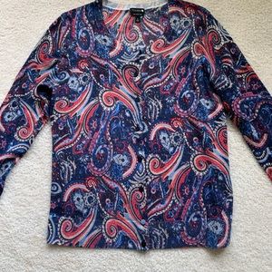 New Multi Colored Cardigan From Talbots (Large)